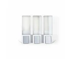 BETTER LIVING Clever 3 x 500ml Soap and Shower Dispenser Triple - Matte White