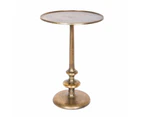 SSH COLLECTION Katherine 39cm Round Side/Occasional Table - Antique Gold