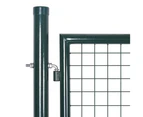 vidaXL Fence Gate Steel 100x250 cm Green