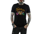 The Flintstones Mens Group Distressed T-Shirt (Black) - BI25063