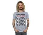 Friday 13th Mens The Many Moods Of Jason Voorhees T-Shirt (Sports Grey) - BI25321