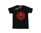 Marvel Girls Hydra Logo Cotton T-Shirt (Black) - BI26429