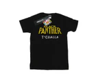 Marvel Girls Black Panther AKA T´Challa Cotton T-Shirt (Black) - BI26632