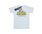 Marvel Girls Black Panther AKA T´Challa Cotton T-Shirt (White) - BI26632