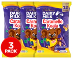 3 x Cadbury Dairy Milk Caramello Koala Share Pack 180g