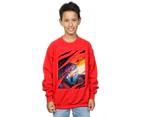 Star Wars Boys The Mandalorian Glare Sweatshirt (Red) - BI35913
