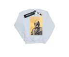 Star Wars Boys The Mandalorian Art Poster Sweatshirt (White) - BI35960