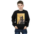 Star Wars Boys The Mandalorian Art Poster Sweatshirt (Black) - BI35960