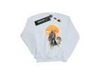 Star Wars Boys The Mandalorian Sunset Poster Sweatshirt (White) - BI36236