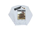 Star Wars Boys The Mandalorian The Child Frame Sweatshirt (White) - BI36289