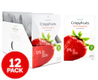 12 x CrispyFruits Freeze Dried Pure Strawberry 10g
