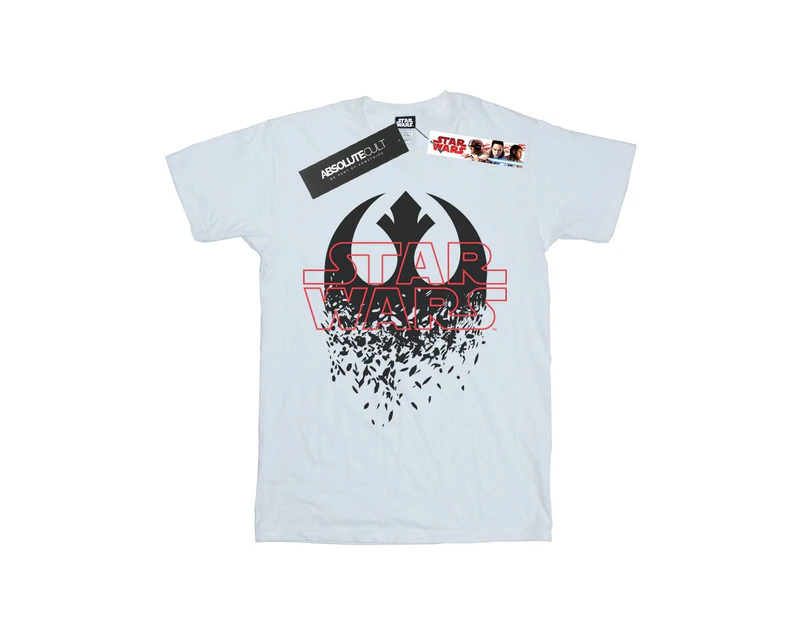 Star Wars Boys The Last Jedi Shattered Emblem T-Shirt (White) - BI36301