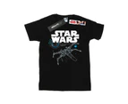Star Wars Boys The Last Jedi X-Wing T-Shirt (Black) - BI36325