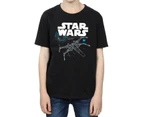 Star Wars Boys The Last Jedi X-Wing T-Shirt (Black) - BI36325