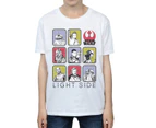 Star Wars Boys The Last Jedi Multi Character T-Shirt (White) - BI36369