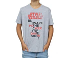 Star Wars Boys The Last Jedi Power Of The Dark Side T-Shirt (Sports Grey) - BI36439