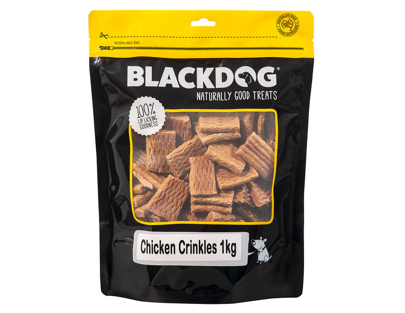 Blackdog Chicken Crinkles Dog Treats 1kg