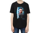 Star Wars Boys The Last Jedi Rey Brushed T-Shirt (Black) - BI36507