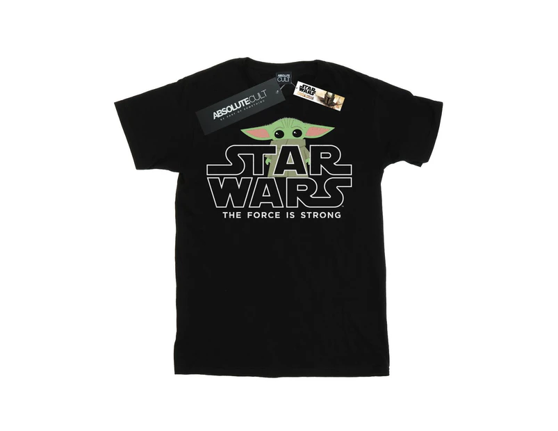 Star Wars Boys The Mandalorian The Child Strong T-Shirt (Black) - BI36921