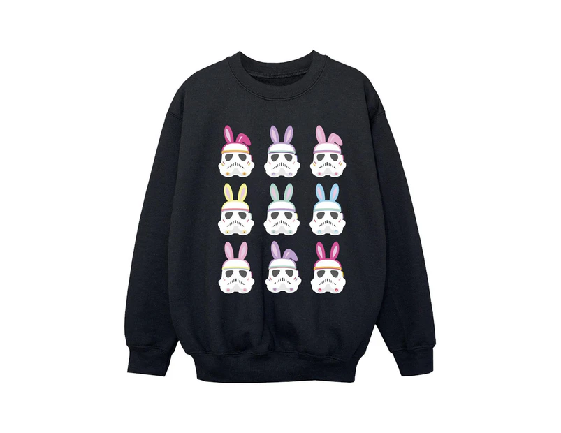 Star Wars Girls Stormtrooper Easter Bunnies Sweatshirt (Black) - BI37082