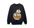 Star Wars Girls May The Force BB8 Sweatshirt (Black) - BI37100