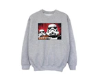 Star Wars Girls Stormtrooper Japanese Sweatshirt (Sports Grey) - BI37120