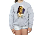 Star Wars Girls The Last Jedi C-3PO Brushed Sweatshirt (Sports Grey) - BI37323