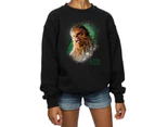 Star Wars Girls The Last Jedi Chewbacca Brushed Sweatshirt (Black) - BI37361