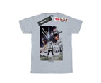 Star Wars Girls The Last Jedi Character Poster Cotton T-Shirt (Sports Grey) - BI38454
