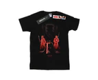Star Wars Girls The Last Jedi Kylo Ren Kneeling Cotton T-Shirt (Black) - BI38470