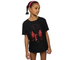 Star Wars Girls The Last Jedi Kylo Ren Kneeling Cotton T-Shirt (Black) - BI38470