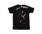 Star Wars Girls The Last Jedi Kylo Ren Shadow Cotton T-Shirt (Black) - BI38472