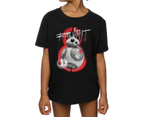 Star Wars Girls The Last Jedi BB-8 Roll With It Cotton T-Shirt (Black) - BI38488