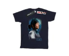 Star Wars Girls The Last Jedi Rose Tico Brushed Cotton T-Shirt (Navy Blue) - BI38523