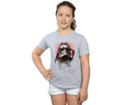 Star Wars Girls The Last Jedi Captain Phasma Brushed Cotton T-Shirt (Sports Grey) - BI38524