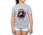 Star Wars Girls The Last Jedi Captain Phasma Brushed Cotton T-Shirt (Sports Grey) - BI38524