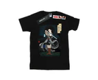 Star Wars Girls The Last Jedi Japanese Rey Cotton T-Shirt (Black) - BI38543