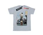 Star Wars Girls The Last Jedi Japanese Rey Cotton T-Shirt (Sports Grey) - BI38543