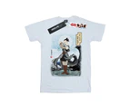 Star Wars Girls The Last Jedi Japanese Rey Cotton T-Shirt (White) - BI38543