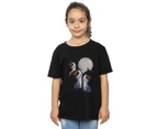 Star Wars Girls The Last Jedi Porgs Sunset Cotton T-Shirt (Black) - BI38564