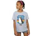 Star Wars Girls The Last Jedi Porg Cotton T-Shirt (Sports Grey) - BI38565