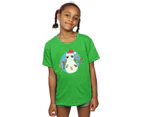 Star Wars Girls The Last Jedi Porg Christmas Lights Cotton T-Shirt (Irish Green) - BI38584