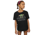 Star Wars Girls The Mandalorian The Child Strong Cotton T-Shirt (Black) - BI38944