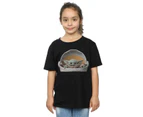 Star Wars Girls The Mandalorian The Child Pod Cotton T-Shirt (Black) - BI38967