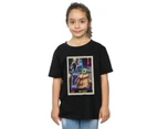 Star Wars Girls The Mandalorian The Child Card Cotton T-Shirt (Black) - BI38968