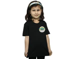 Star Wars Girls The Mandalorian The Child Basket Breast Print Cotton T-Shirt (Black) - BI38989