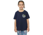 Star Wars Girls The Mandalorian The Child Profile Breast Print Cotton T-Shirt (Navy Blue) - BI38990