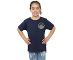 Star Wars Girls The Mandalorian The Child Drawn Breast Print Cotton T-Shirt (Navy Blue) - BI38991