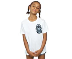 Star Wars Girls The Mandalorian Mando Child Combo Breast Print Cotton T-Shirt (White) - BI39009