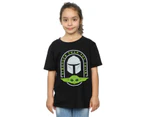 Star Wars Girls The Mandalorian Stronger Than You Think Cotton T-Shirt (Black) - BI39010